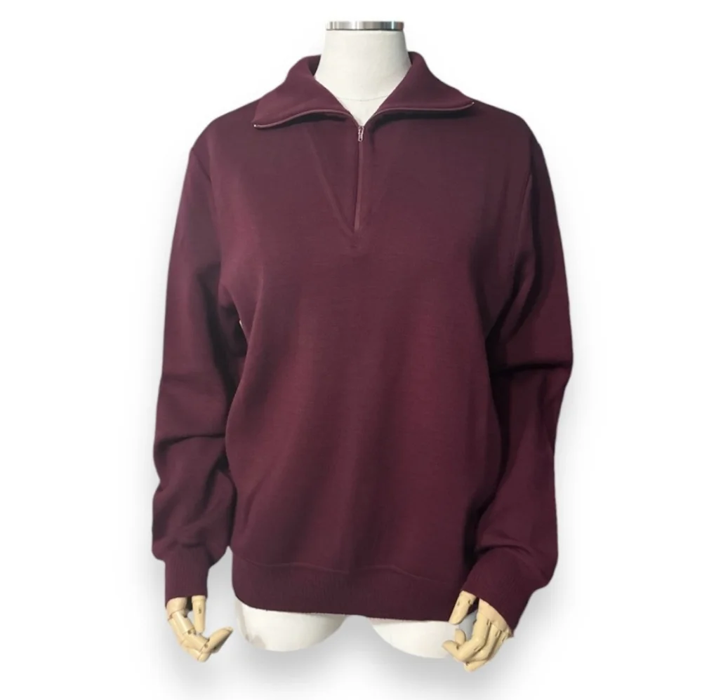 GIVENCHY FOR CHESA Wool Quarter Zip Pullover